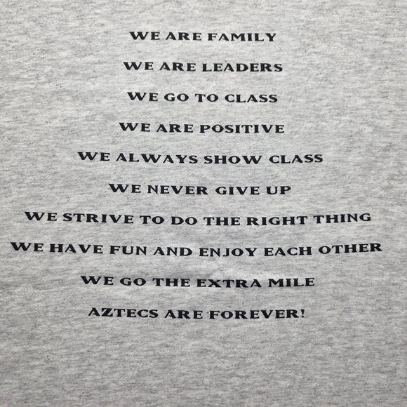 Vintage SDSU Aztecs T-Shirt - Collegiate Pride & Values Unisex Size S - Picture 4 of 9